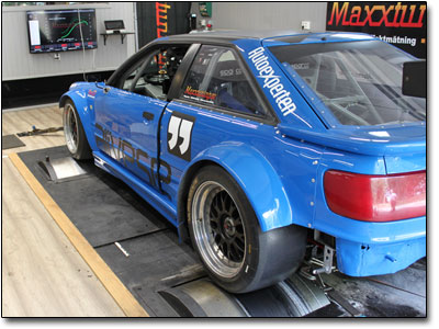 Mappning specialbyggd Audi S2 RWD med BMW turbomaskin - Maxxtuning AB