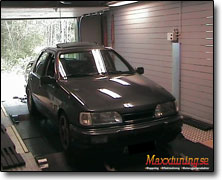 Effektmätning Ford 16v Cosworth (2000cc) Orginal ECU, Orginal, Bensin 95/98