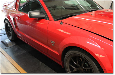 Effektmätning Ford Mustang GT - Orginal ECU