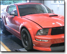 Effektmätning Ford Mustang GT Orginal ECU